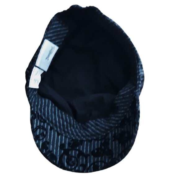 Disney Nightmare Before Christmas Hat Graphic Black Velvet Striped Size Adult - Picture 8 of 10